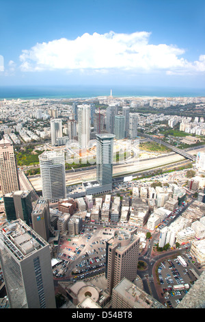 Luftaufnahme von Tel Aviv, Israel, Naher Osten Stockfoto