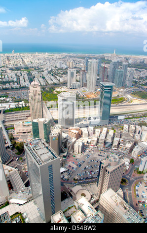 Luftaufnahme von Tel Aviv, Israel, Naher Osten Stockfoto