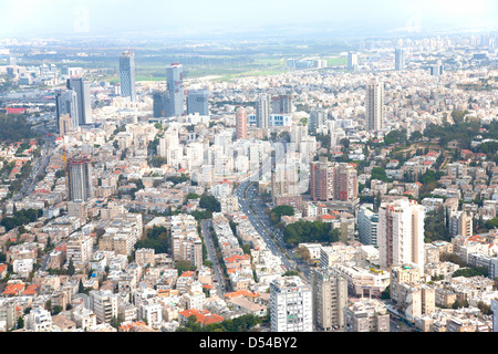 Luftaufnahme von Tel Aviv, Israel, Naher Osten Stockfoto