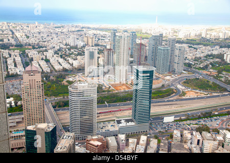 Luftaufnahme von Tel Aviv, Israel, Naher Osten Stockfoto