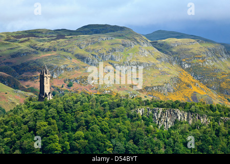 National Wallace Monument am Abbey Craig, Stirling, Schottland, Vereinigtes Königreich Stockfoto