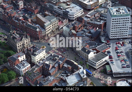 Luftaufnahme des Stadtzentrum von Wolverhampton Stockfoto