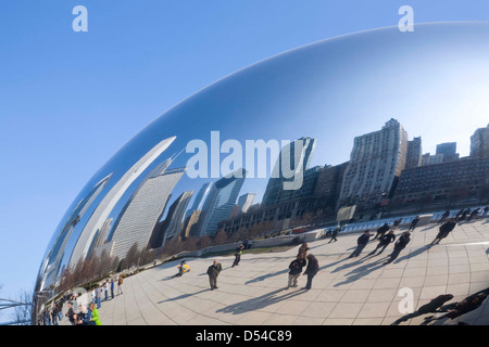 Die Bohne, Chicago, Illinois Stockfoto