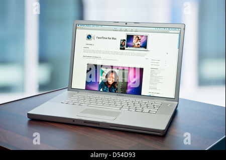 Hamburg, Deutschland, FaceTime für Mac app im Mac App Store Stockfoto