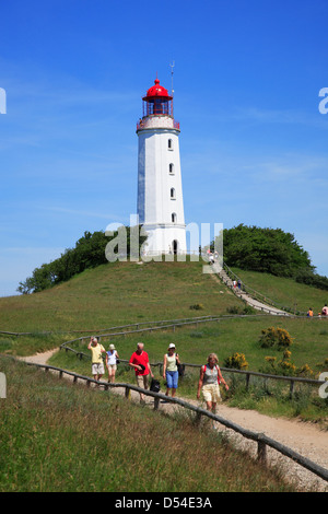 Insel Hiddensee, Leuchtturm am Dornbusch, Mecklenburg Western Pomerania, Deutschland Stockfoto