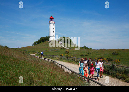 Insel Hiddensee, Leuchtturm Dornbusch, Mecklenburg Western Pomerania, Deutschland Stockfoto