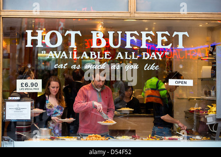 Essen Sie soviel Sie mögen, chinesisches Restaurant, London, Vereinigtes Königreich Stockfoto