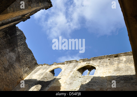 Alte Ruinen der Minster Lovell Hall, ehemaligen Gutshof. Minster Lovell Oxfordshire England UK Stockfoto