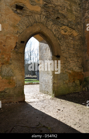 Alte Ruinen der Minster Lovell Hall, ehemaligen Gutshof. Minster Lovell Oxfordshire England UK Stockfoto