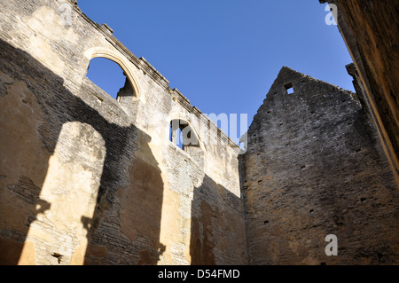 Alte Ruinen der Minster Lovell Hall, ehemaligen Gutshof. Minster Lovell Oxfordshire England UK Stockfoto