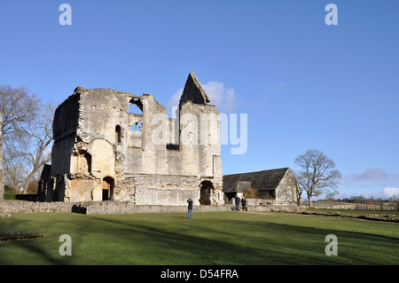 Alte Ruinen der Minster Lovell Hall, ehemaligen Gutshof. Minster Lovell Oxfordshire England UK Stockfoto