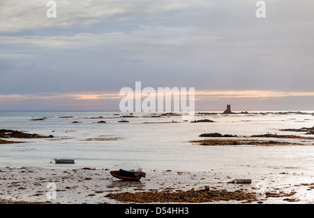 Seymour Turm von La Rocque, Jersey, Kanalinseln, Großbritannien Stockfoto