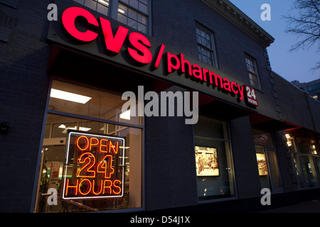 CVS Pharmacy Schaufenster Stockfoto