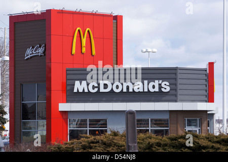 McDonalds McCafe, Kanada Stockfoto