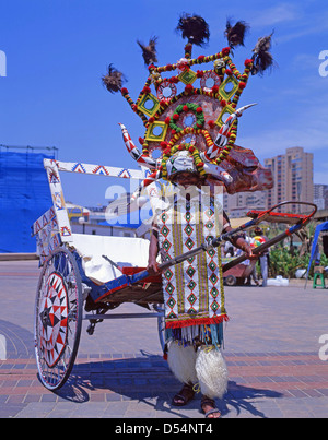 Zulu-Rikscha-Puller, Durban, Provinz KwaZulu-Natal, Südafrika Stockfoto