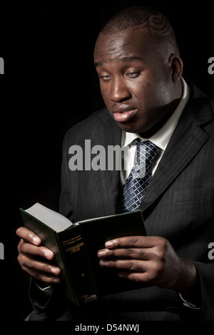 Eine blinde nigerianischen männliche Mode-Shooting Stockfoto