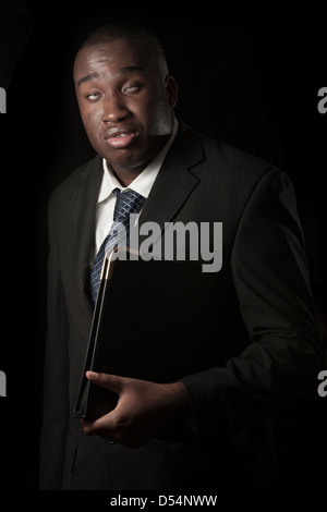 Eine blinde nigerianischen männliche Mode-Shooting Stockfoto