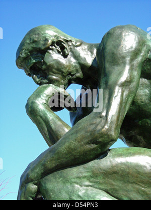 Skulptur "Der Denker" von Auguste Rodin, Saint-Paul De Vence, Alpes-Maritimes, Provence-Alpes-Côte d ' Azur, Frankreich Stockfoto