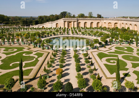 Gärten im Palais de Versailles, Paris, Frankreich Stockfoto