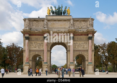 Arc de Triomphe du Carrousel, Paris, Frankreich Stockfoto