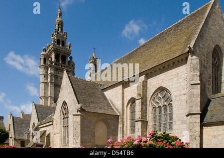 Kirche Notre-Dame de Croas-Batz, Roscoff, Bretagne, Frankreich Stockfoto