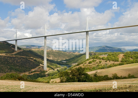 Millau-Viadukt, Millau, Languedoc, Frankreich Stockfoto