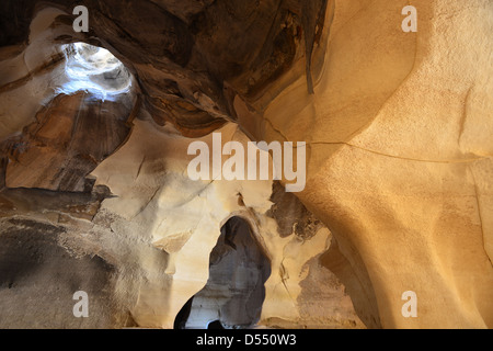 Bell-Höhle bei Tel-Maresha - Nationalpark Bet Guvrin. Stockfoto