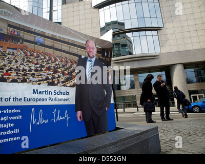 Martin Schulz-Präsident des Europäischen Parlaments Stockfoto