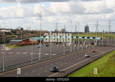 M6-Mautstraße, die Preisgestaltung, UK Stockfoto