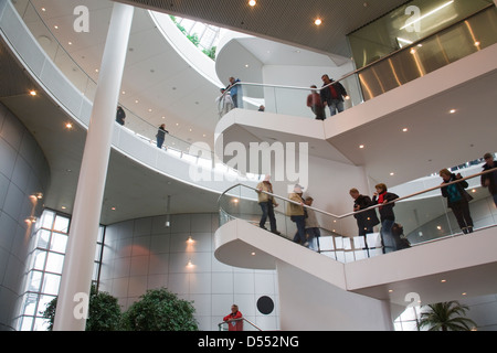 Island Reykjavik Warmwasserspeicher die Perle Treppe Freitreppe Stockfoto