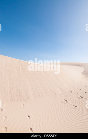 Sanddünen in Wüstenlandschaft Stockfoto