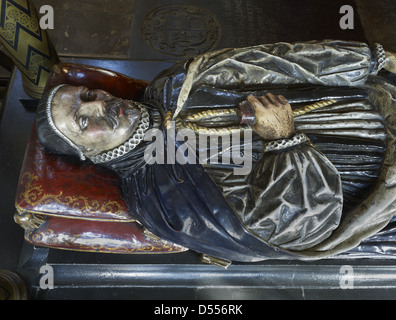 Southwark Cathedral Grab von Bischof Lancelot Andrewes Stockfoto