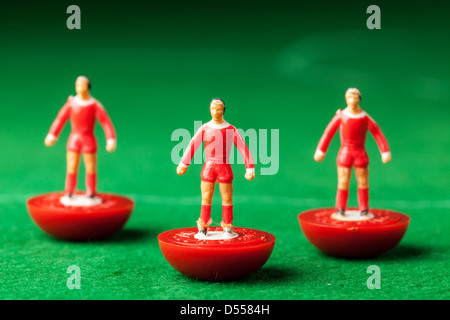 Subbuteo Tisch Top-Fußball-Spiel Stockfoto