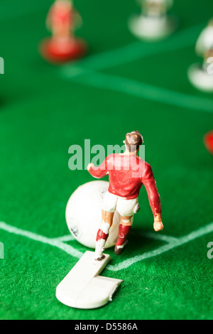 Subbuteo Tisch Top-Fußball-Spiel Stockfoto