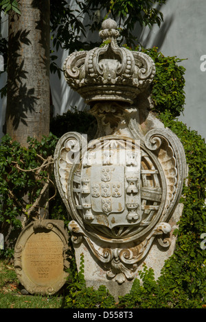 Portugal Madeira Funchal, Quinta Das Cruzes Museum, Grab im Garten Stockfoto