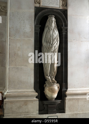 Beerdigung-Bildnis von John Donne in Saint Paul Stockfoto