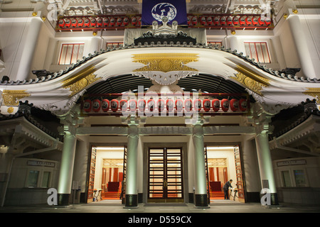 Tokios berühmten Kabuki-Za Theater öffnete im Jahre 1889.  Kabuki-Za Rekonstruktion ist jetzt vollständige Wiedereröffnung April 2013. Stockfoto