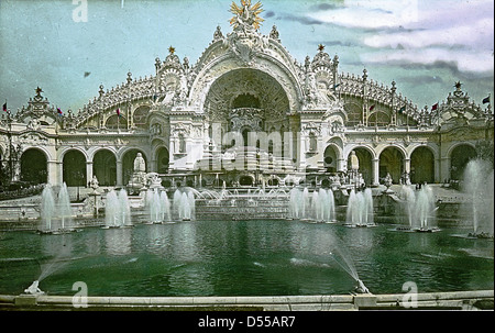 Paris Ausstellung: Palast von Strom- und Chateau des Wassers, Paris, Frankreich, 1900 Stockfoto