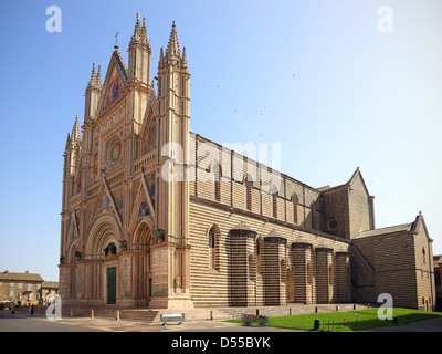 Duomo di Orvieto Kathedrale. Fassade, Umbrien, Italien Stockfoto