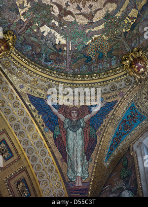 Str. Pauls Spandrel Mosaiken im Chor oder Chor; Engel Stockfoto
