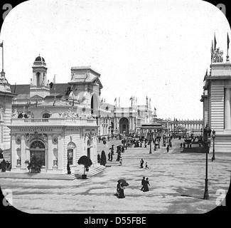 Weltausstellung: Außenansicht, Chicago, Vereinigte Staaten, 1893. Stockfoto