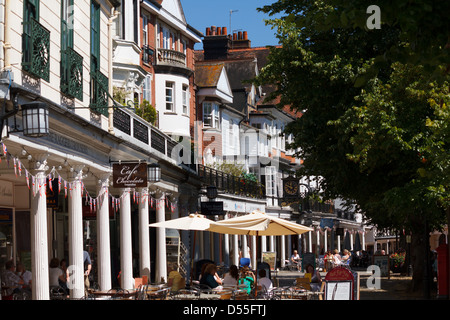 Die Pantiles, Tunbridge Wells Stockfoto