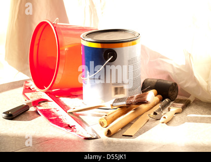 Malerei Zubehör Stockfoto
