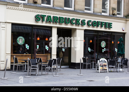 Starbucks Coffeeshop am Newcastle Upon Tyne Stockfoto