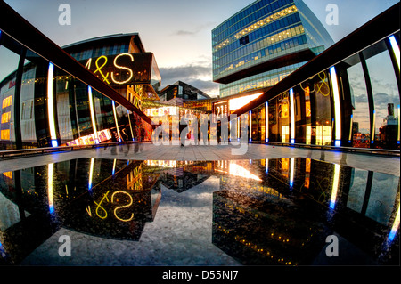 Der Eingang zum Einkaufszentrum Stratford Stadt Stratford Ost-London Stockfoto