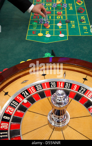 Düsseldorf, Roulette auf der Show-ima Stockfoto