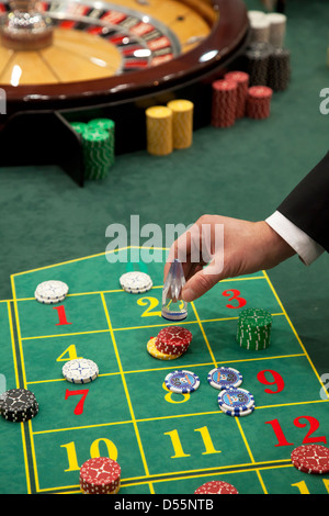 Düsseldorf, Roulette auf der Show-ima Stockfoto