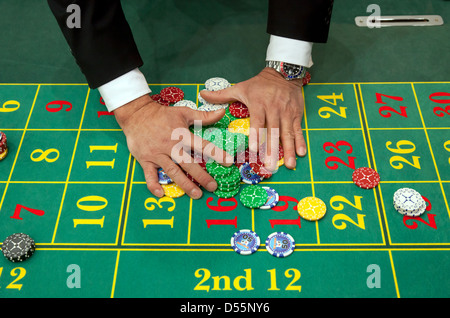 Düsseldorf, Roulette auf der Show-ima Stockfoto