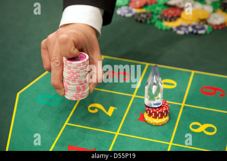 Düsseldorf, Roulette auf der Show-ima Stockfoto