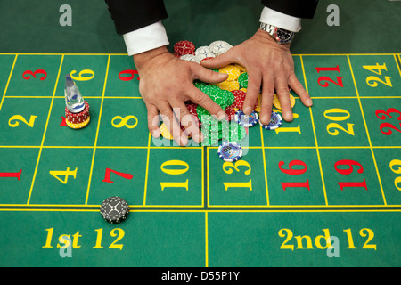 Düsseldorf, Roulette auf der Show-ima Stockfoto